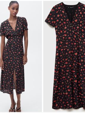 MANGO Floral Dress
